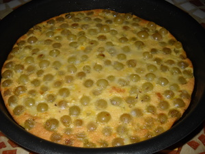 recette - Clafoutis aux raisins blancs sans gluten