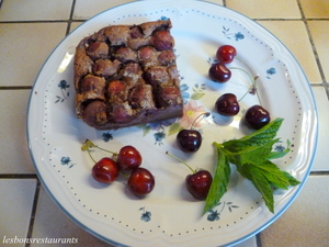 recette - Clafoutis aux cerises et au chocolat