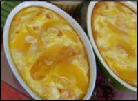 recette - Clafoutis légers aux pêches et aux amandes