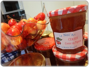 recette - Confiture de cerises "coeur de pigeon"