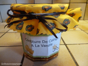 recette - Confiture de coings à la vanille et au citron