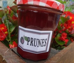 Confiture de prunes du prunus "pissardii"