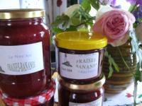 Confiture de fraises et bananes