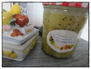 Confiture de kiwis et bananes au Thermomix