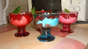 recette - Coupes de petits suisses et de fraises