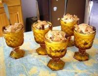 recette - Coupes pop corn aux poires et carambars