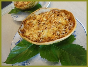 recette - Courge de Siam à la bolognaise