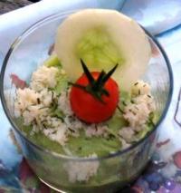 recette - Crème d'avocat au crabe