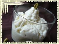 recette - Crème de poires au roquefort, chantilly à la cardamome