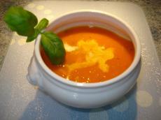 recette - Crème de tomates au basilic