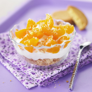 recette - Crème de yaourt aux abricots
