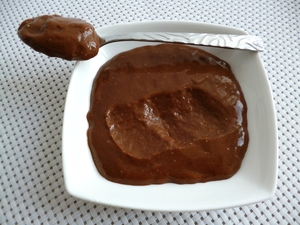 Crème-flan allégée chocolat noix de pécan