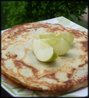 Crêpes aux pommes et Calvados