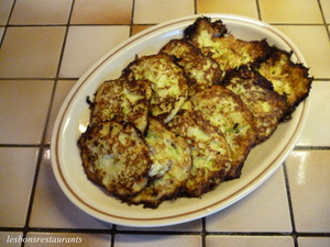 recette - Crêpes de courgettes à la crème