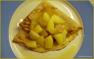 Crêpes pomme-poire au Grand Marnier