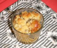 recette - Crumble au boudin blanc