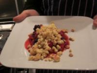 Crumble aux fruits rouges, amandes et vanille