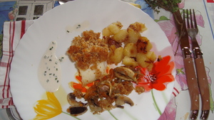 recette - Crumble de cabillaud