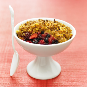 recette - Crumble de fruits des bois