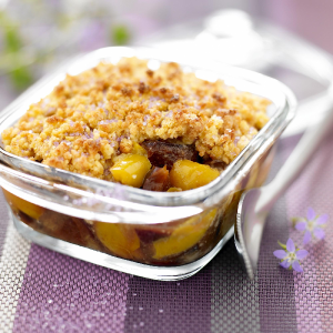 Crumble de palets bretons aux prunes