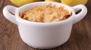 recette - Crumble pomme-framboise sans gluten