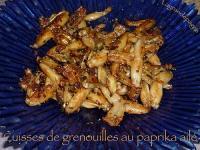 recette - Cuisses de grenouilles au paprika ailé