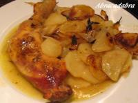 recette - Cuisses de poulet aux pommes de terre boulangères