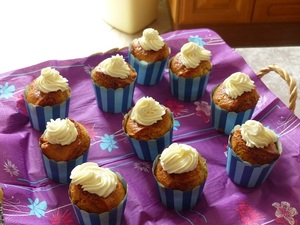 Cupcakes caramel et banane à la danette