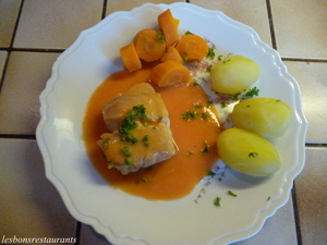 recette - Dos de cabillaud sauce aurore