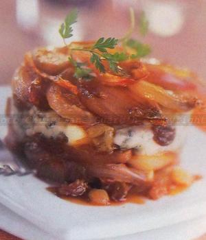 recette - Duo d'Échalotes et roquefort
