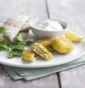 Falafels de pois chiches au chèvre frais à tartiner