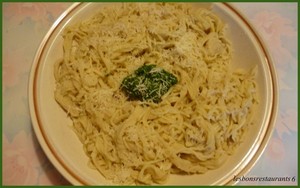 Fettuccines au pesto à l'ail des ours