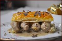 Feuilletés de quenelles et ris de veau à la truffe