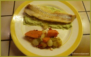 recette - Filet de cabillaud et sa mousse d'avocat