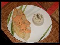 recette - Filets de pangas aux amandes, sauce rose