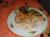 recette - Filets de truite en feuilles de brick