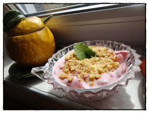 recette - Fraises façon crumble