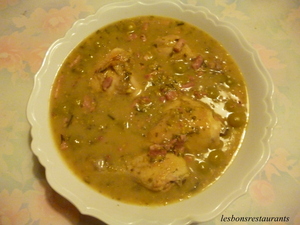 recette - Fricassée de poulet aux olives