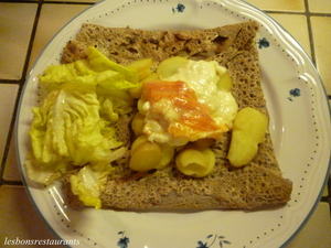 recette - Galette gratinée à l'alsacienne