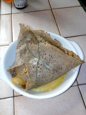 Galettes au roquefort et aux poires