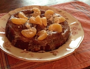 Gâteau aux amandes et à la liqueur de mandarine