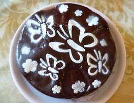 Gâteau fondant aux poires et au chocolat