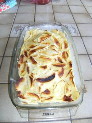Gâteau aux pommes fait au micro-ondes