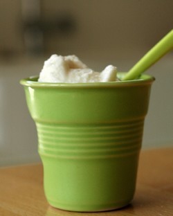 recette - Glace au lait d'amandes