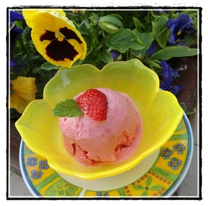 recette - Glace maison à la fraise