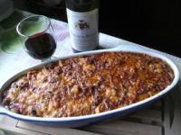 recette - Gratin de courge spaghetti et sauce bolognaise