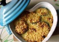 Gratin de courgettes au thon et au curry