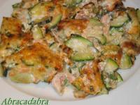 recette - Gratin de ravioles et courgettes aux deux saumons