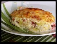 recette - Gratin aux lardons et courgettes