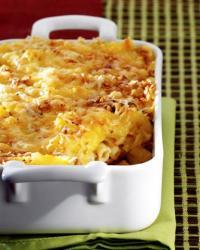 recette - Gratin de macaronis à l'emmental et au canard confit